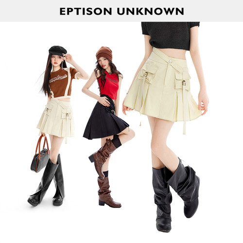 Eptison美式辣妹工装休闲短裙