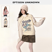 件 EPTISON卫衣女2025冬季 新款 宽松慵懒复古少女高级感上衣