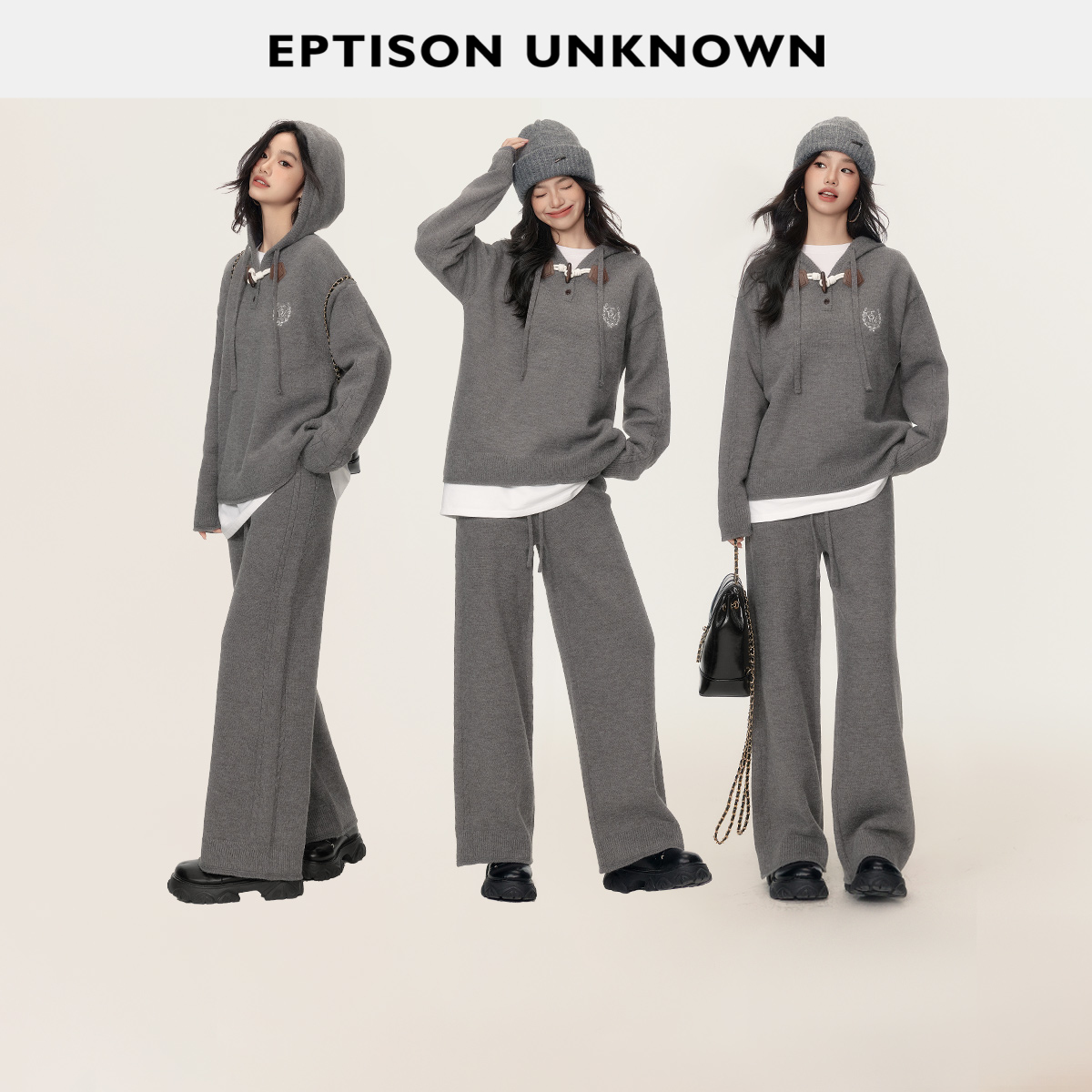 EPTISON学院休闲风针织套装