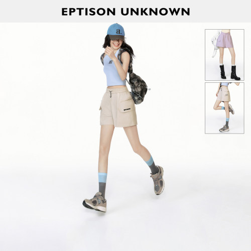 Eptison松紧腰户外运动短裤