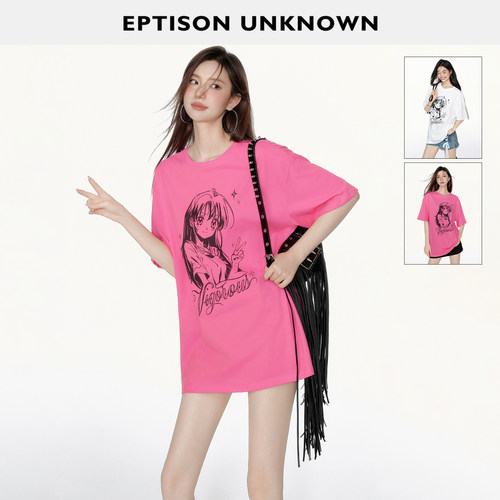 EPTISON纯棉卡通印花短袖上衣