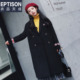 件 EPTISON冬刺绣过膝长款 毛呢外套女加厚中长款 潮呢子大衣