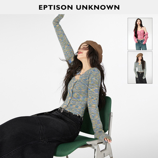 新款 件 2025秋季 复古披肩吊带辣妹两件套 EPTISON针织套装