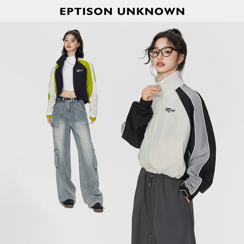 Eptison运动风插肩袖短外套