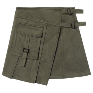 【59/件】EPTISON半身裙女2025冬新款复古甜酷小个子短裙a字皮裙