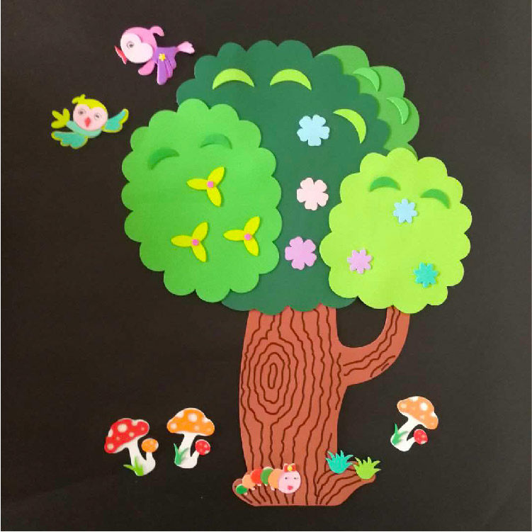 小学文化墙环境泡沫大树布置材料
