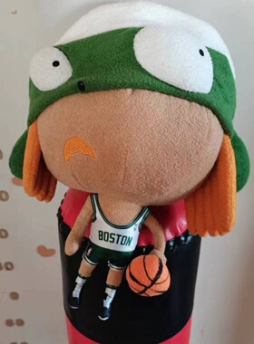 NBAXEDGAR PLANS75凯尔特人公牛纪念版公仔毛绒玩具收藏款