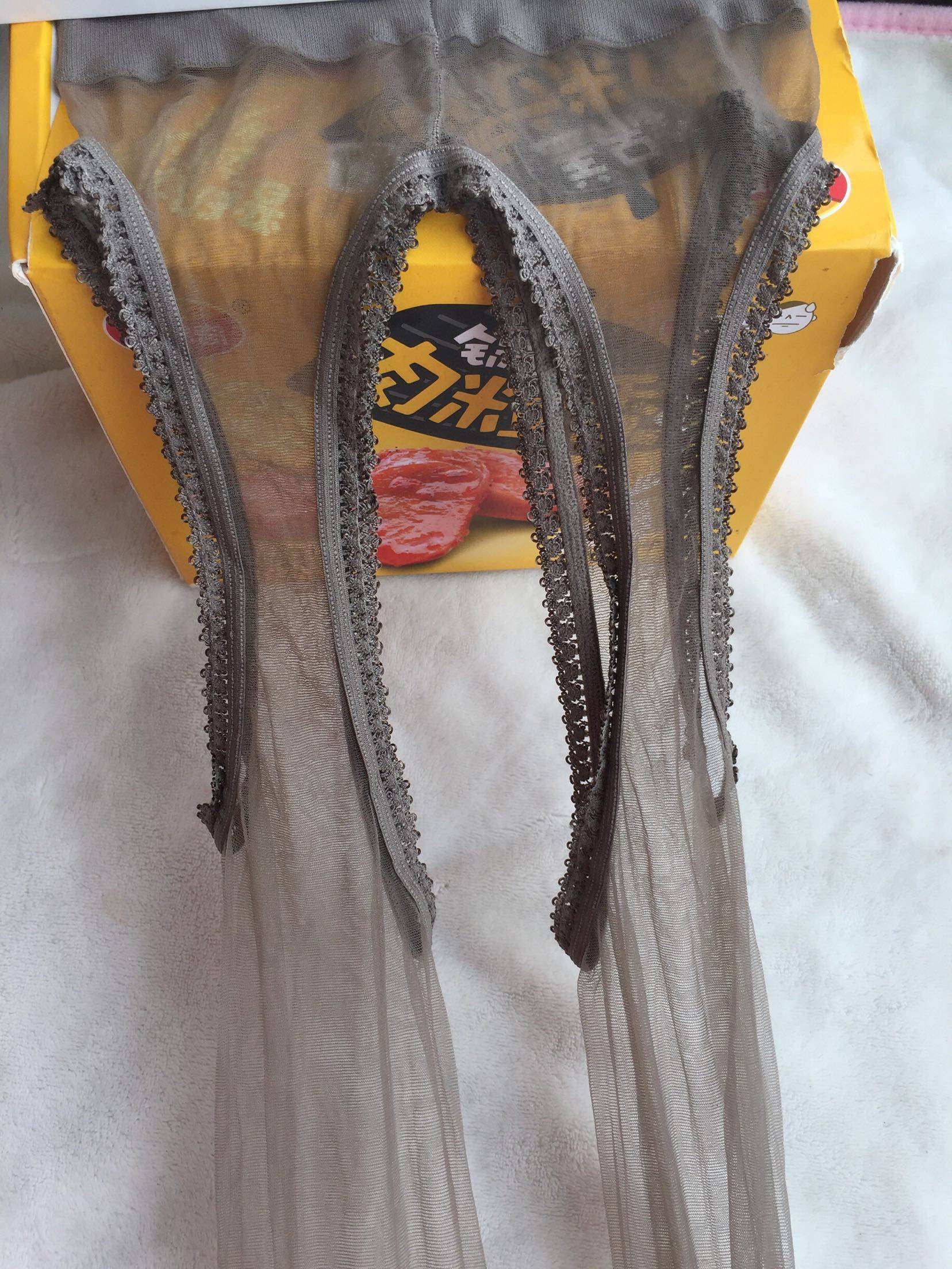 3D超轻薄全透明免脱丝袜四面开裆包芯丝连裤袜四面镂空打底袜子