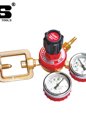 波斯乙炔减压表大霸黄系列全铜压力表钢瓶减压阀焊炬割炬稳压阀