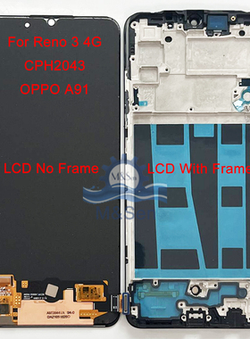 适用OPPO A91/Reno2/ 3 4G CPH2043 原装 液晶触摸屏幕 总成带框