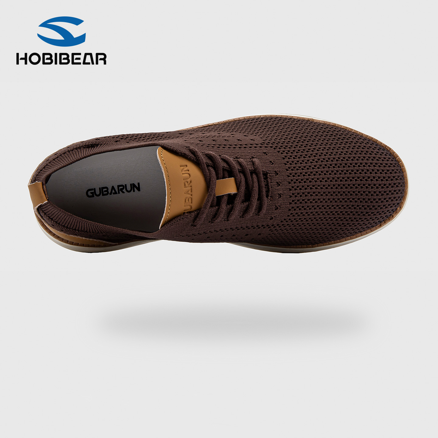 HOBIBEAR男鞋2025休闲板鞋舒适防滑网面透气户外软底时尚耐磨减震