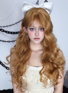 假发金色长卷发lolita洛丽塔doll感大波浪复古芭比金棕色cos万用