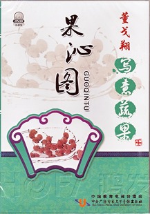 DVD 董戈翔写意蔬果：果沁图 中央广播电视大学 国画教学光碟