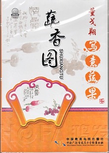 DVD 董戈翔写意蔬果：蔬香图 中央广播电视大学 国画教学光碟
