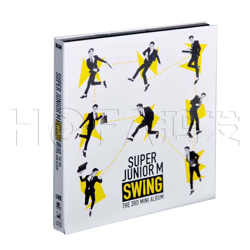 天凯正版 S.M Super Junior-M: SWING 嘶吼 CD 写真册+签名小卡