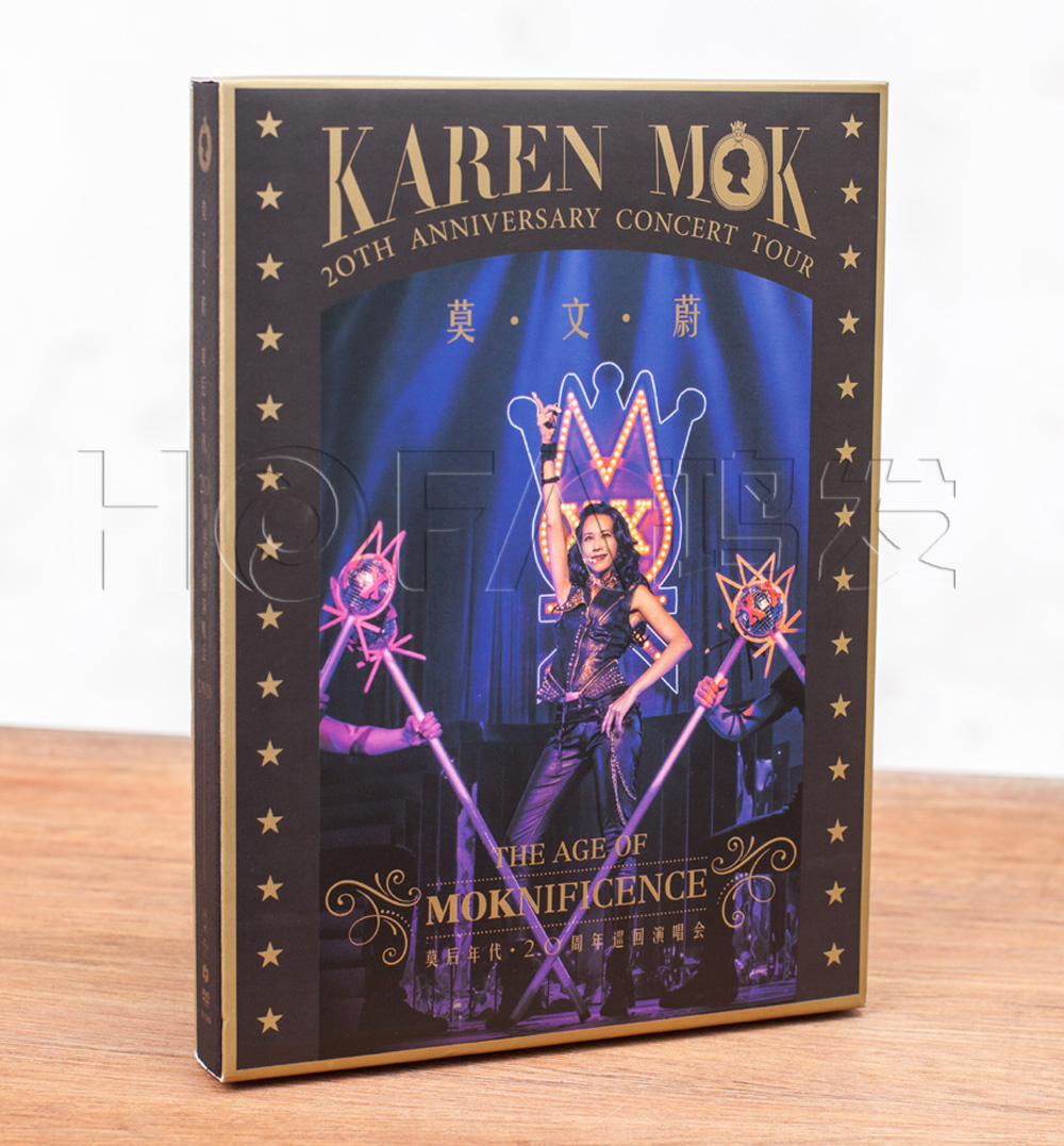正版现货 莫文蔚:莫后年代 20周年巡回演唱会(2DVD)盒装