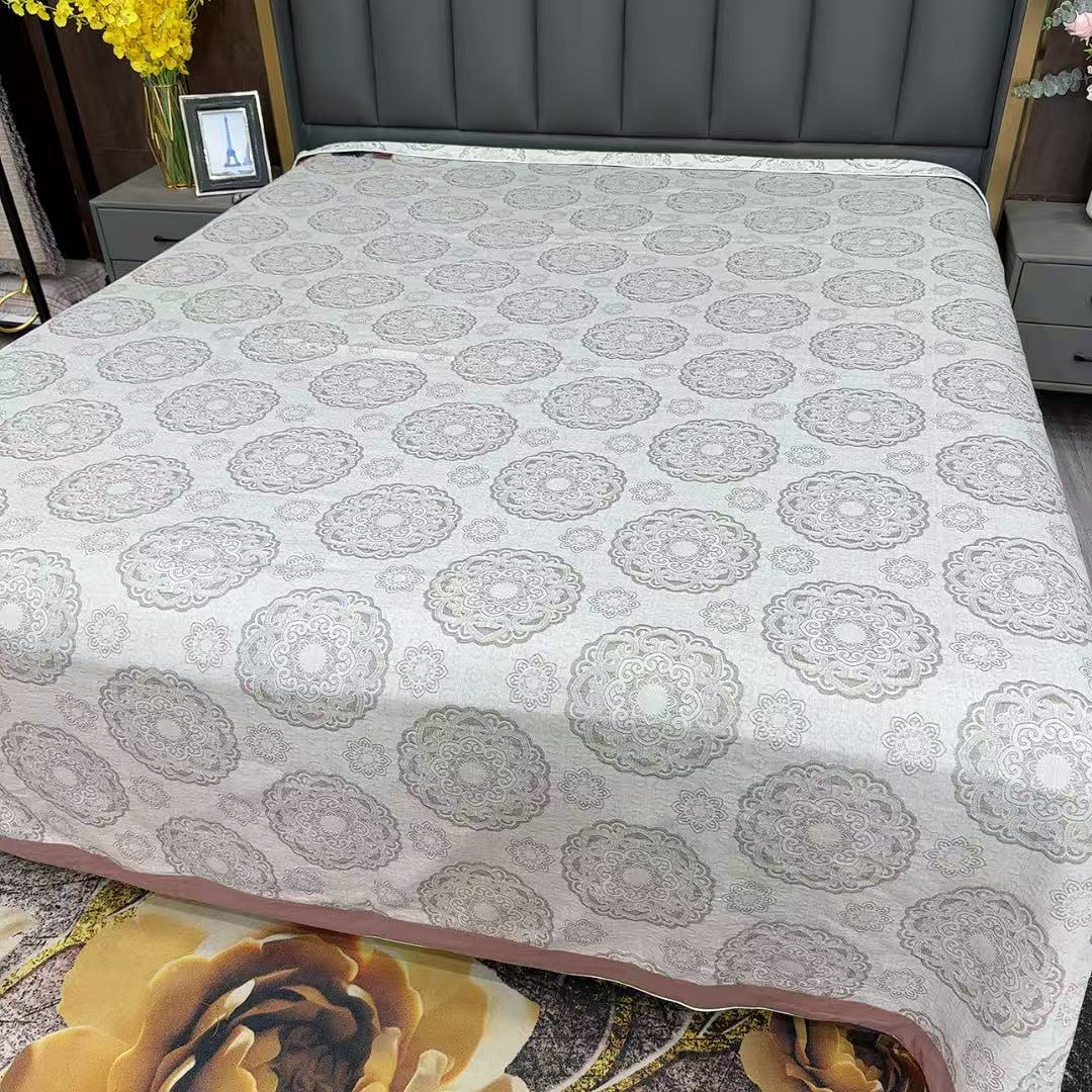 【锦绣】220*240罗布麻软凉席床盖