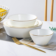 景德镇陶瓷碗家用陶瓷汤碗大号汤盆高级感吃面条专用大碗吃饭碗