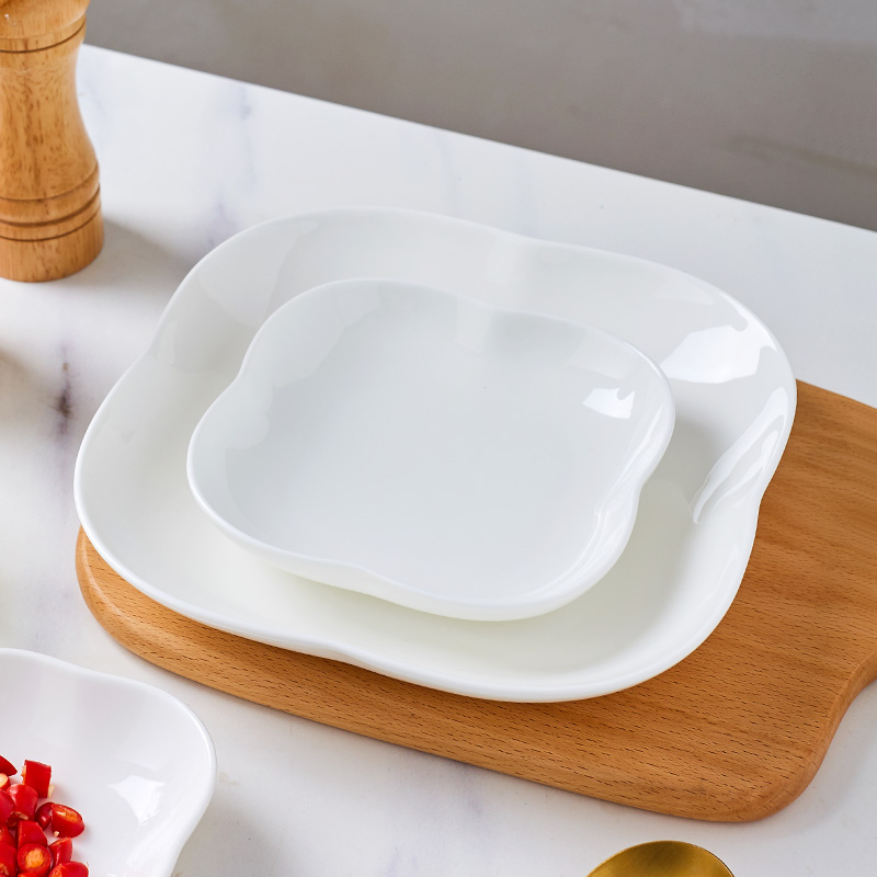餐盘尚韵骨瓷深盘方形大众