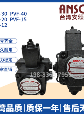 台湾ANSON安颂PVF-20/15/30/40-70/55/35-10S/11/10变量叶片泵
