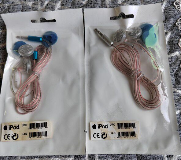 苹果ipodMP3立体声耳麦 手机通用音乐有线耳机买一送一(苹果二代)