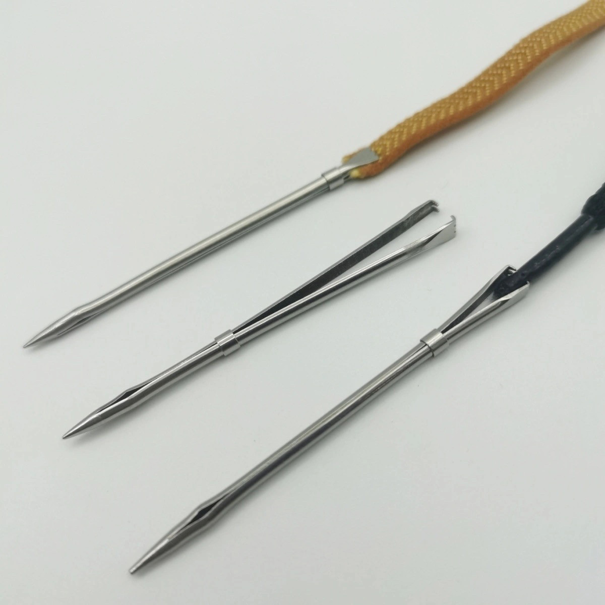 带牙穿毛针尖头穿线器片藤收口针藤条编织针夹子藤编皮编收口针