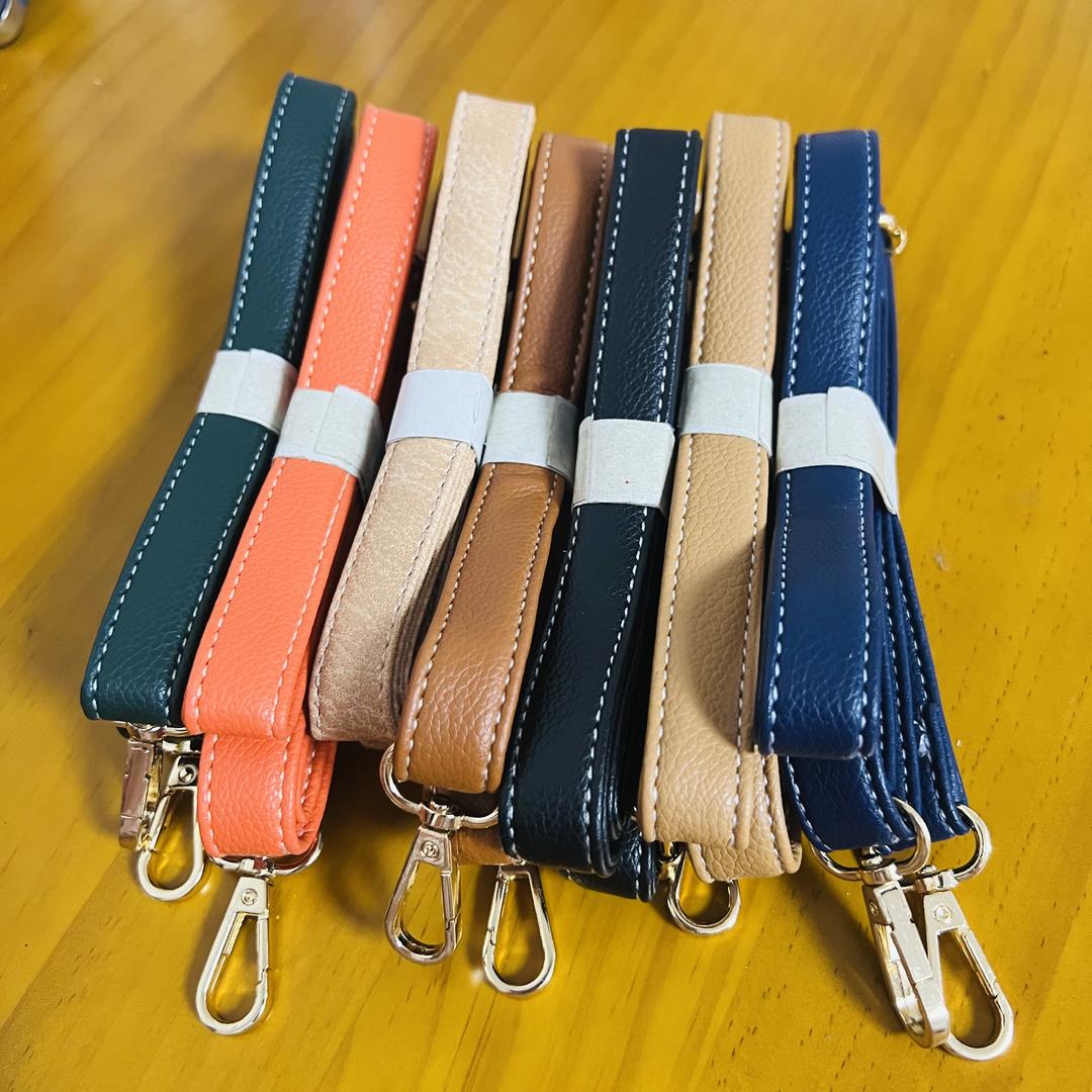 兰馨家真皮提手 可调节长版精致压线款包带 单肩斜背手现