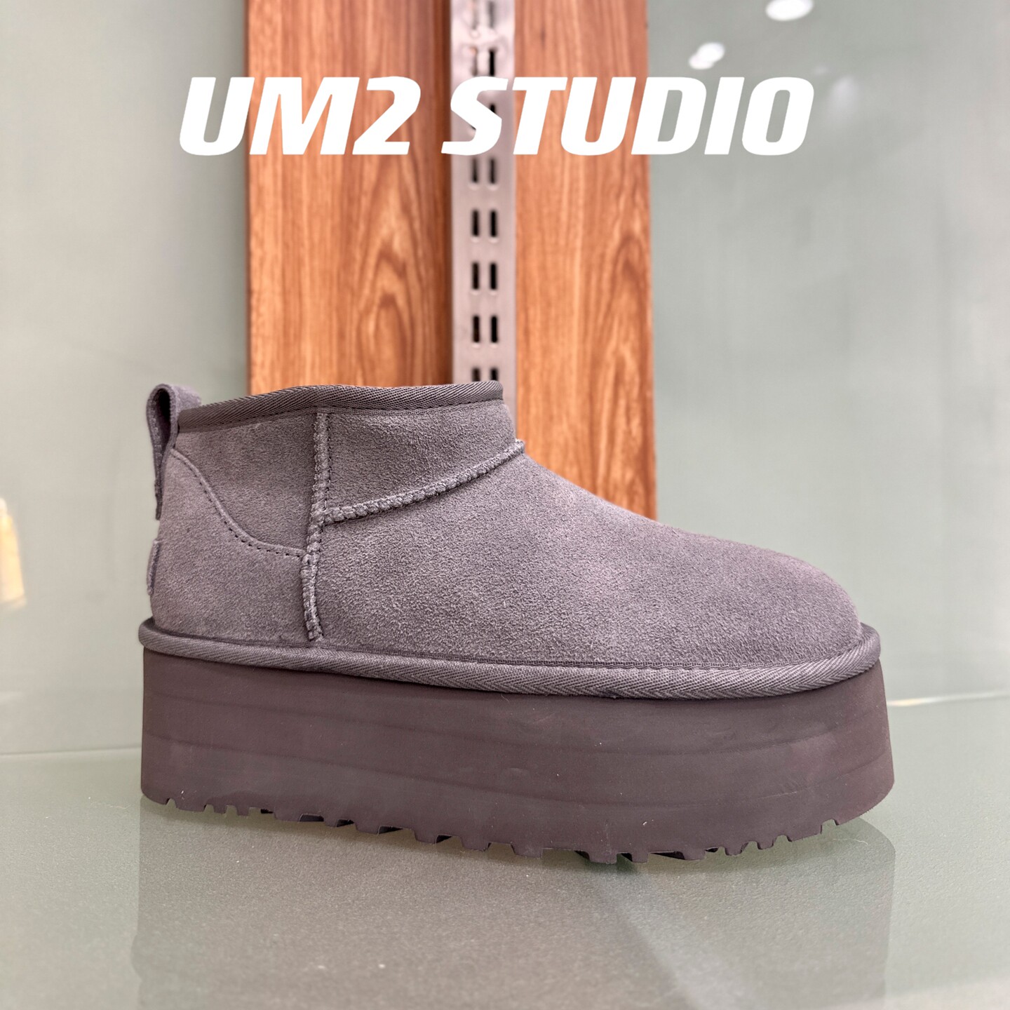 UM2冬雨同款经典厚底mini雪地靴