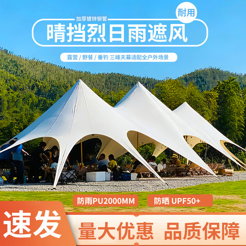 户外露营天幕帐篷超大防