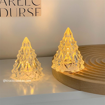 冰山小夜灯卧室床头灯睡眠灯寝室led迷你台灯房间桌面氛围灯摆件