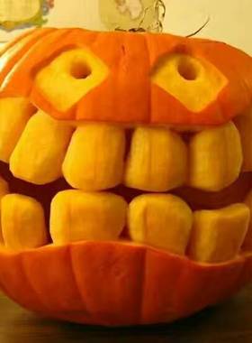 万圣节包邮农家自种贝贝红南瓜粉面 新鲜采摘黄色圆南瓜宝宝辅食