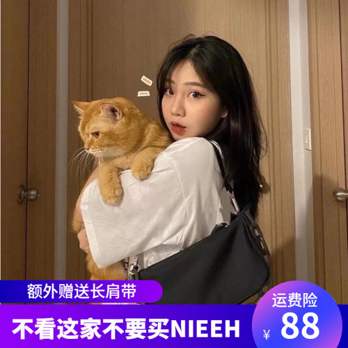 nieeh韩国小众原创腋下法棍包