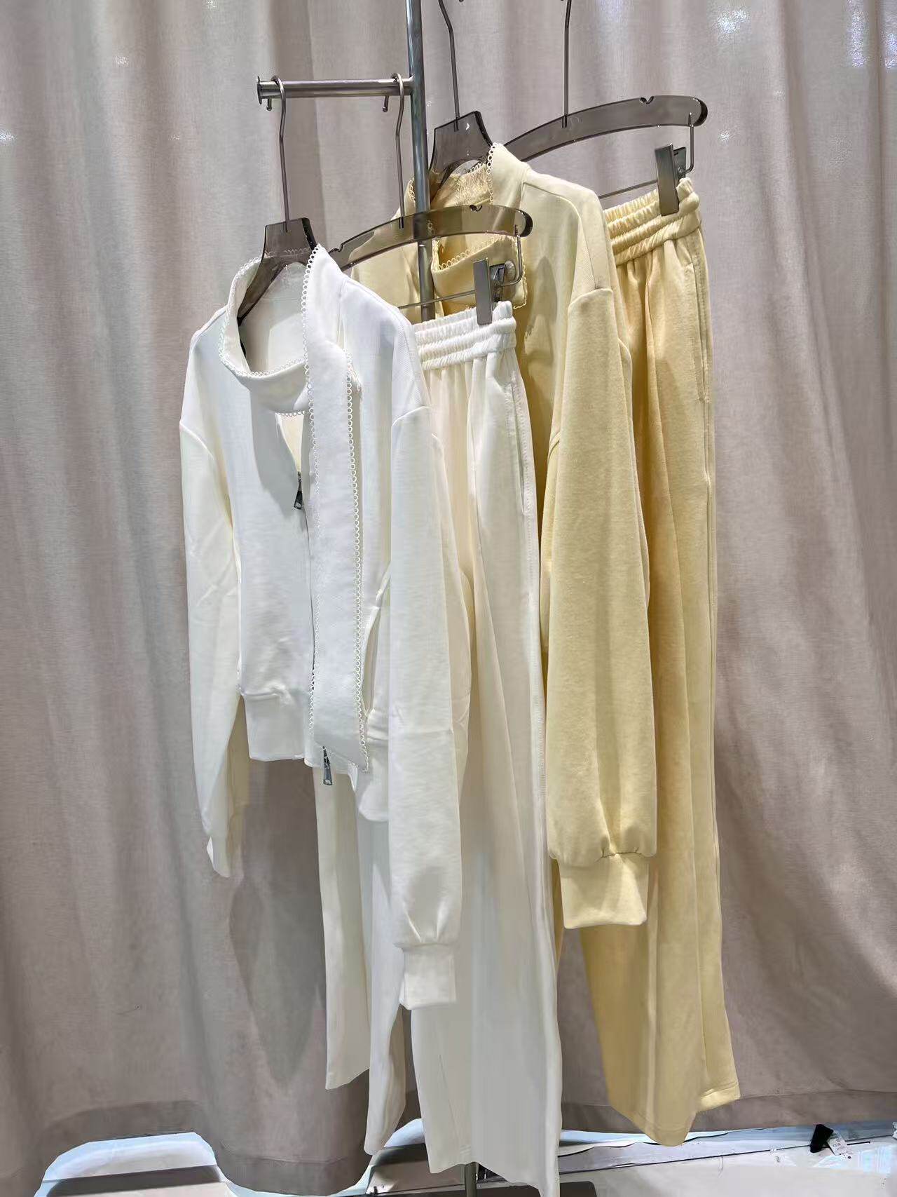 2026春季新款女装黑色长袖卫衣套装宽松版型套装