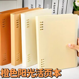 高颜值活页本A4线圈本横线加厚不硌手磨砂PP软壳可DIY小清新可拆