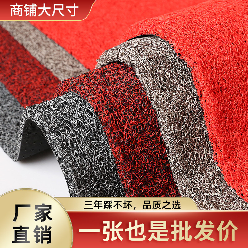 可裁剪加厚丝圈塑料地毯汽车脚垫进门入户门垫门厅防滑垫pvc垫子图片