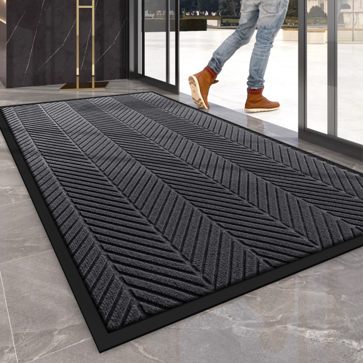 高档入户门除尘地垫户外吸水脚垫家用加厚地毯室外门口防滑门垫,居家布艺,入户地垫,淘宝优惠券,粉丝福利购,淘宝优惠卷