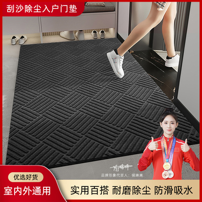 家用入户门玄关门外进门高级感脚垫大门口可裁剪地毯耐脏免洗地垫