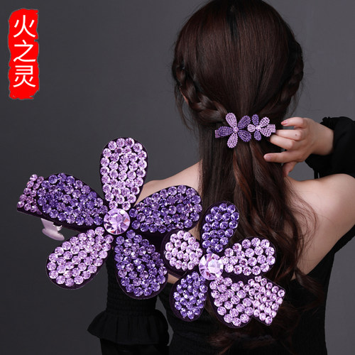 简约风气质成年丸子头发卡