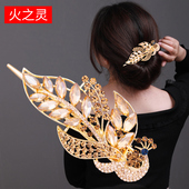 发夹女精致新款 后脑勺高档盘发鸭嘴夹优雅妈妈头饰夹子水钻抓夹