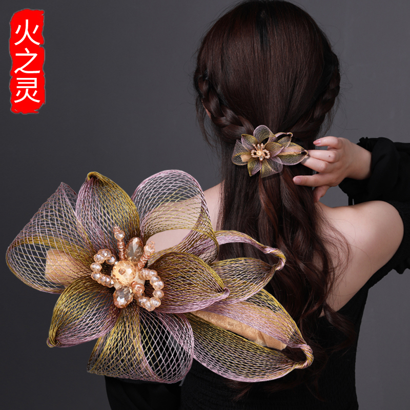 火之灵优雅花朵发夹发卡头饰