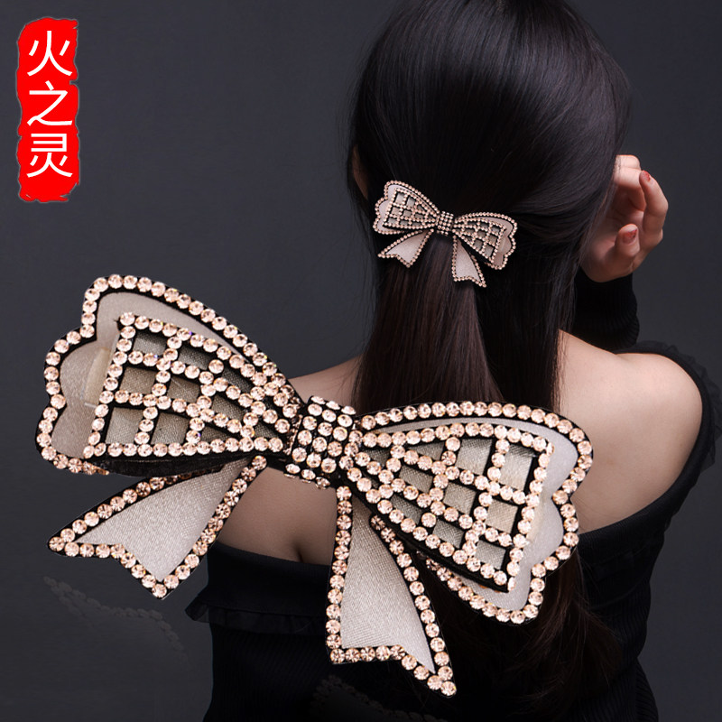 发饰品2020新款发卡成年女后脑勺发夹简约气质蝴蝶结头饰夹子顶夹