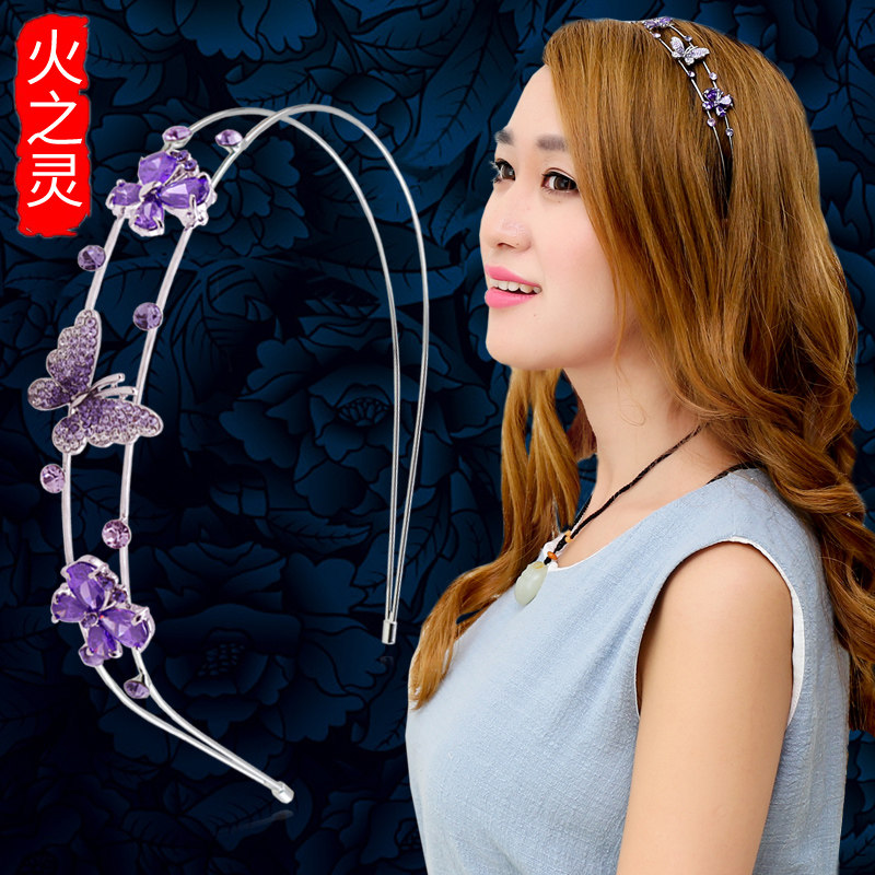 发箍女新款发卡头饰品女清新优雅公主风发饰水钻甜美淑女卡子头箍