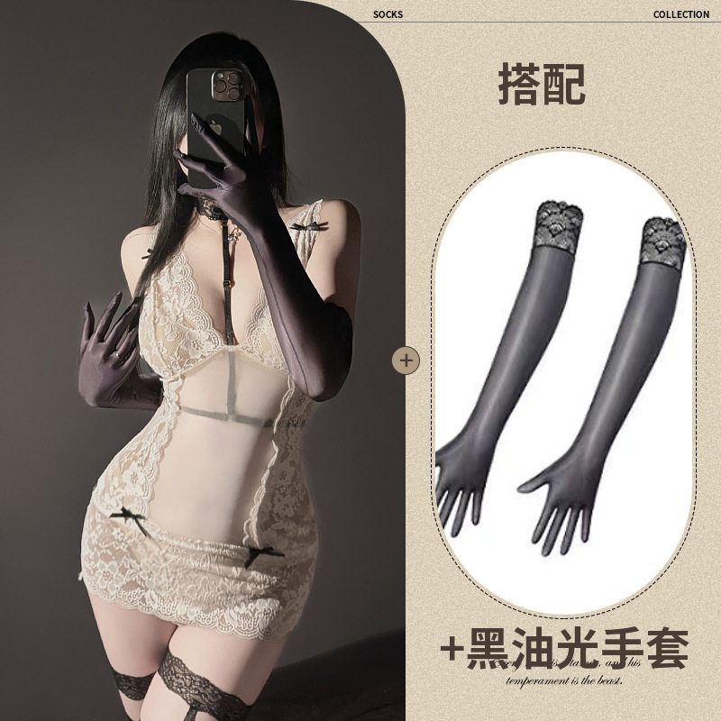包邮新款性感女士蕾丝吊带睡裙女夏季薄款纯欲风睡衣家居服套装