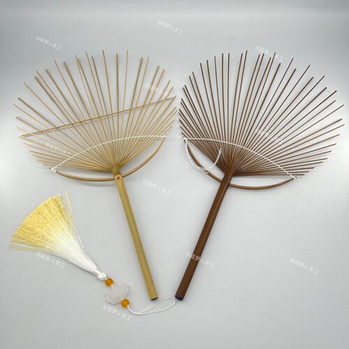 蚕宝宝吐丝竹扇骨DIY材料