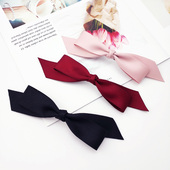 韩版 蝴蝶结发夹马尾发卡关晓彤同款 发饰顶夹简约百搭夹子盘发头花