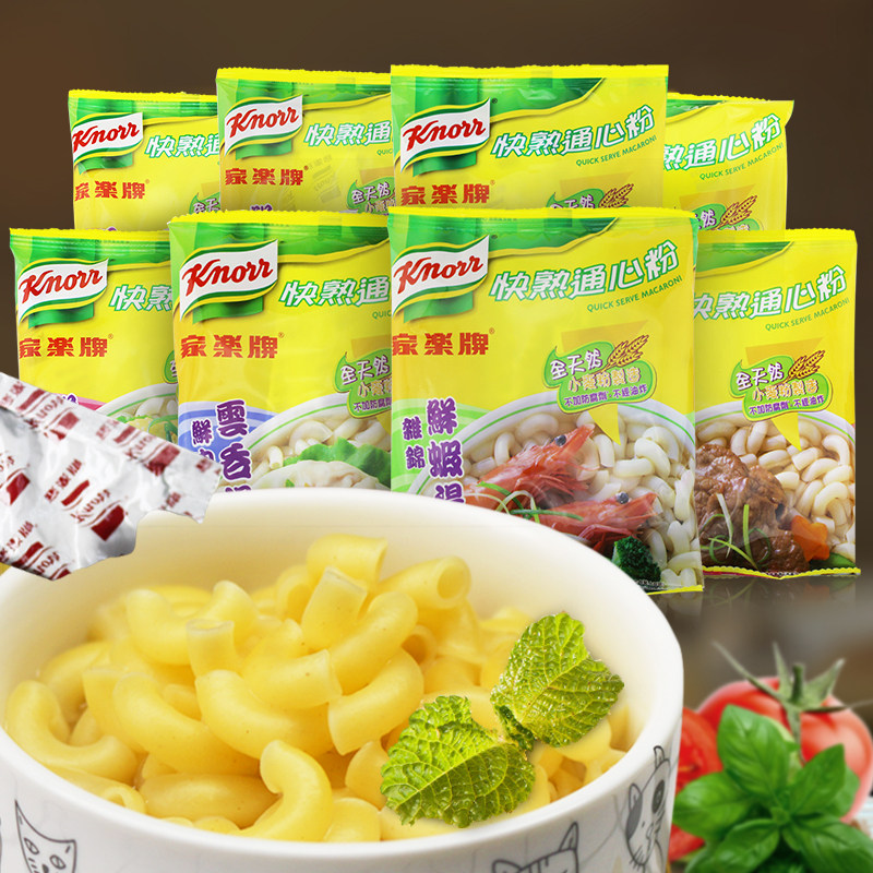 香港进口knorr家乐牌快熟通心粉80g*4袋非油炸方便速食品