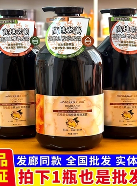 汇集丽洗发水高地老姜精油丝滑洗发露滋润控油去屑舒爽洗发露正品