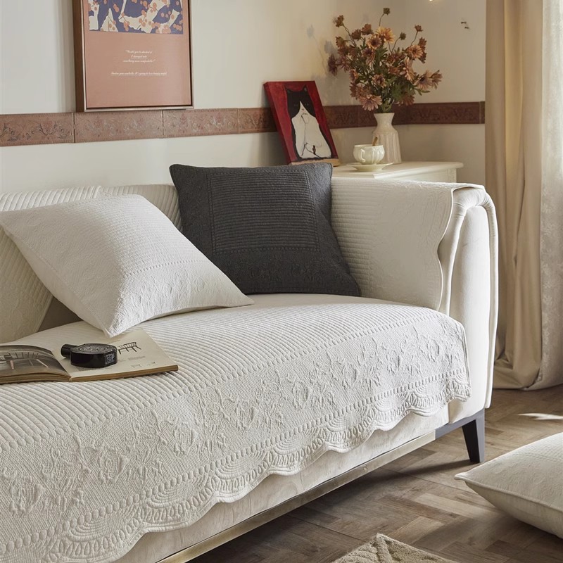全棉防滑沙发垫四季通用法式轻奢