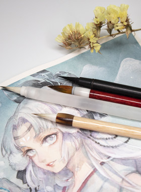 手工毛笔水彩画笔木兰花令破阵子笔意轩云月笔庄小红豆寸心斋