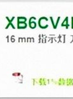 (原厂国外采购)原装全新供应方形红色指示灯XB6CV4BB XB6CF3B5B